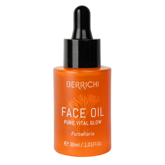 Berrichi Pure Vital Glow Face Oil on 100 % luonnollinen ja hehkua antava 30 ml kasvoöljy kaikille ihotyypeille.