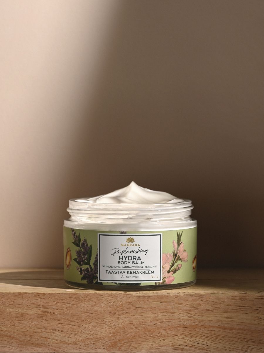 Magrada Organic Cosmetics x Lauren 200ml vartalovoiteen tyylikäs ja ekologinen pakkaus.