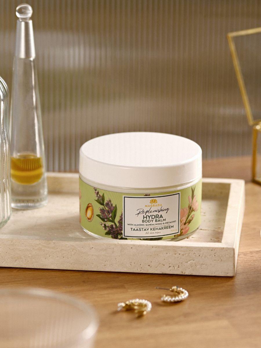 Magrada Organic Cosmetics x Lauren 200ml vartalovoiteen tyylikäs ja ekologinen pakkaus.