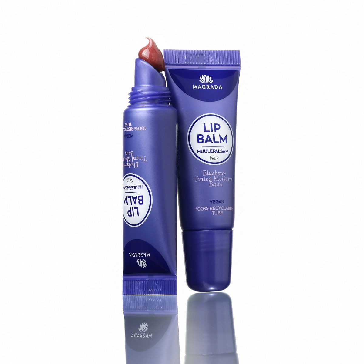 Magrada Organic Cosmetics Tinted Lip Balm Blueberry 15ml on laadukas ja sävyttävä huulivoide.