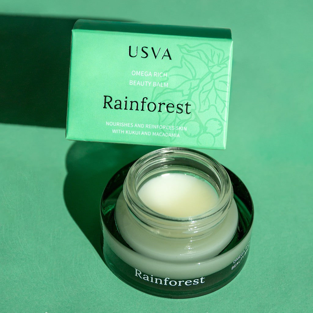Usva Cosmetics Rainforest Beauty Balm 30ml tyylikäs lasipurkki